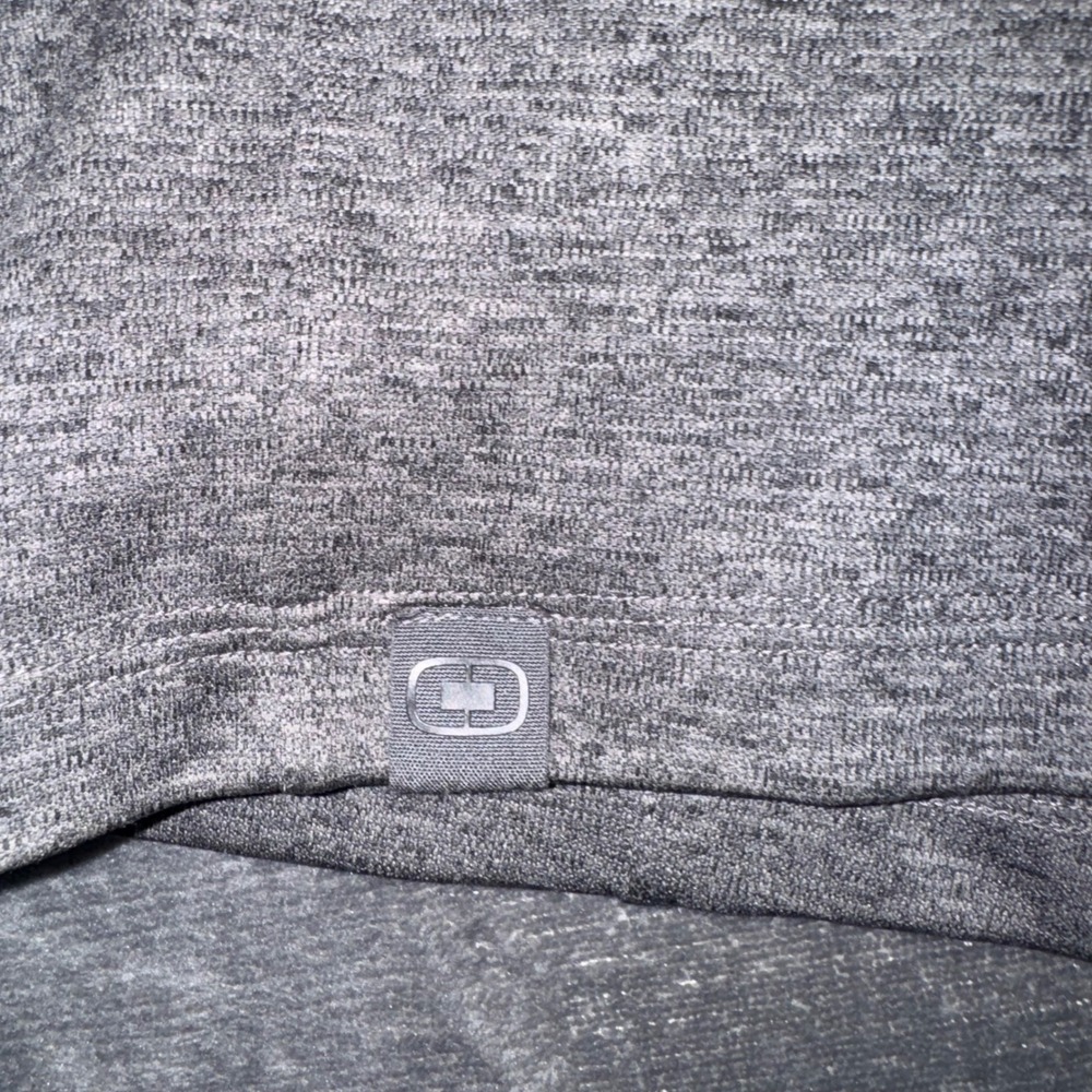 Mens Large OGIO Pullover Grey Excellent Volvo Financial Services 1/4 Zip Top - Picture 6 of 9